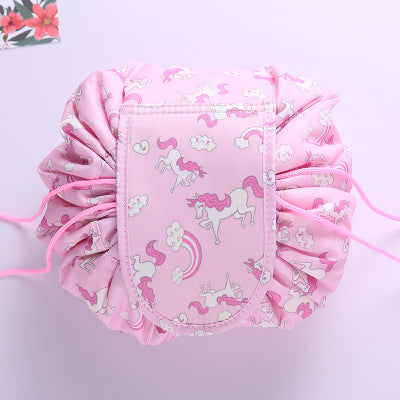 Drawstring makeup bag