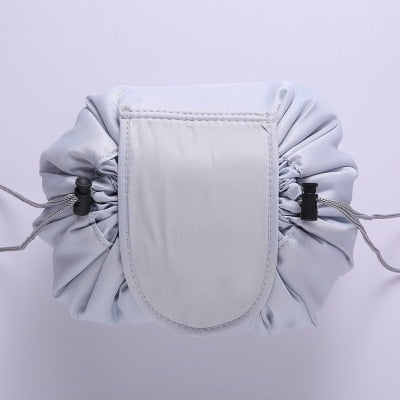 Drawstring makeup bag