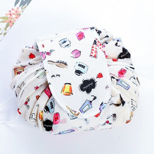 Drawstring makeup bag