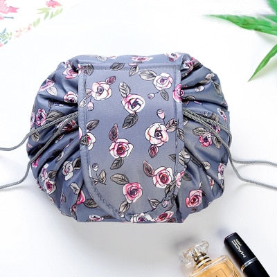 Drawstring makeup bag