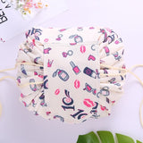 Drawstring makeup bag