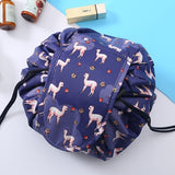 Drawstring makeup bag