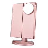 Smart 22' Foldable Triple-Panel LED Makeup Mirror