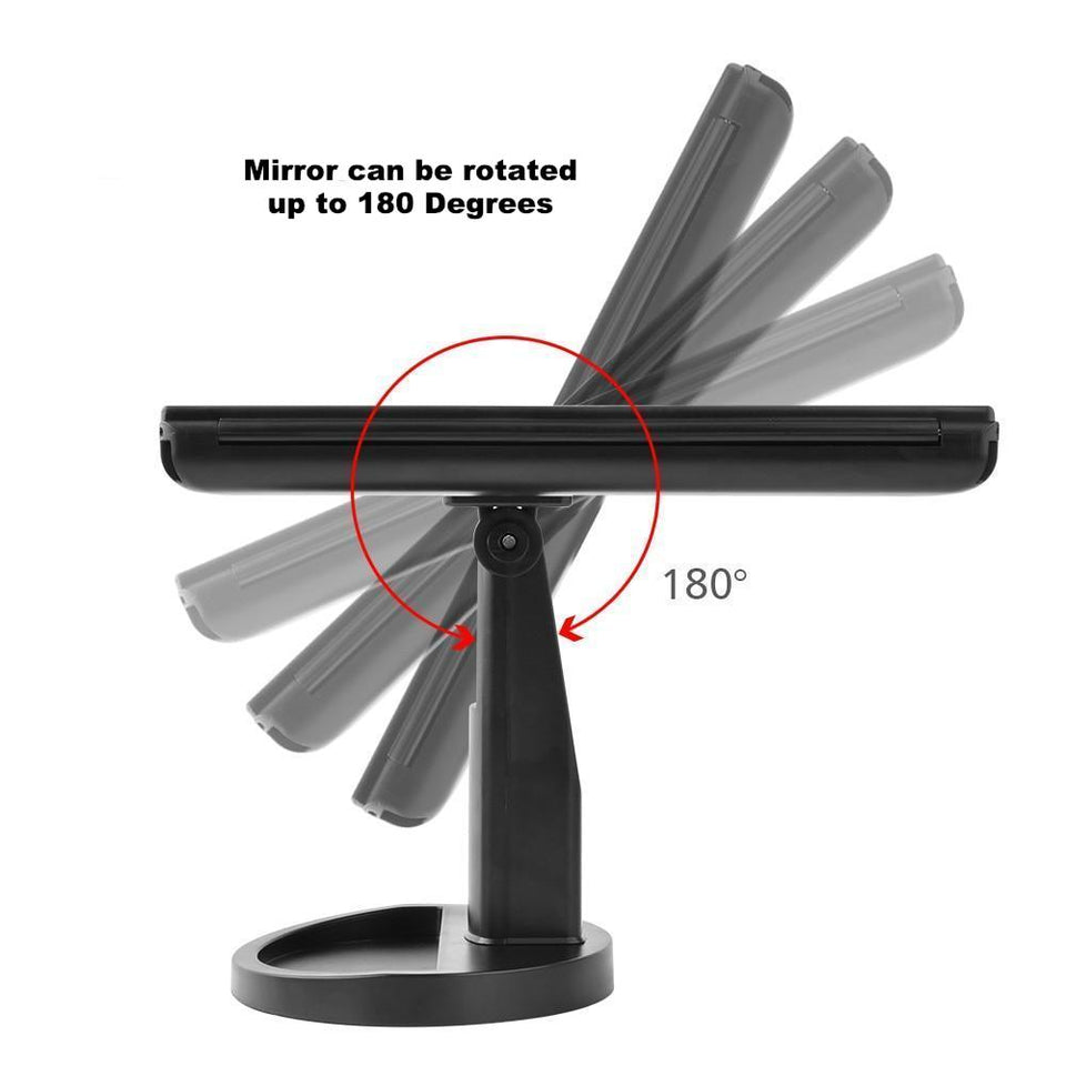 Smart 22' Foldable Triple-Panel LED Makeup Mirror