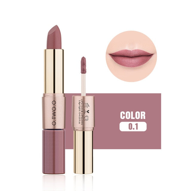 2 in 1 Lipstick + Liquid Lip Gloss