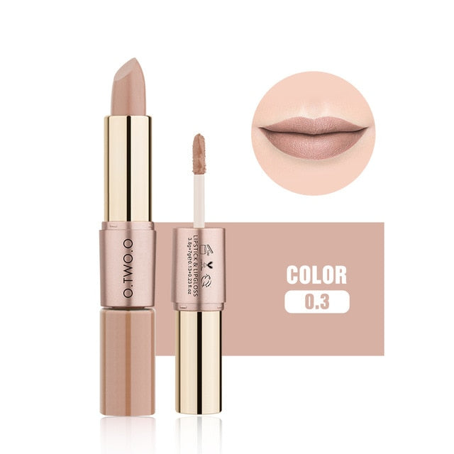 2 in 1 Lipstick + Liquid Lip Gloss