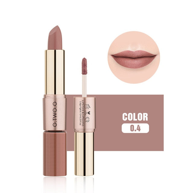 2 in 1 Lipstick + Liquid Lip Gloss