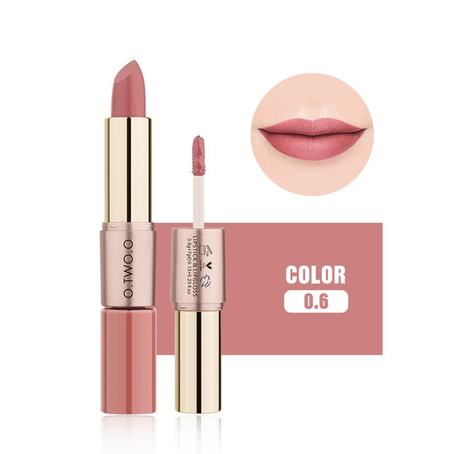2 in 1 Lipstick + Liquid Lip Gloss