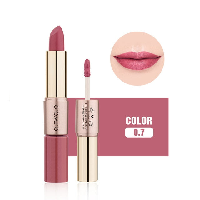 2 in 1 Lipstick + Liquid Lip Gloss