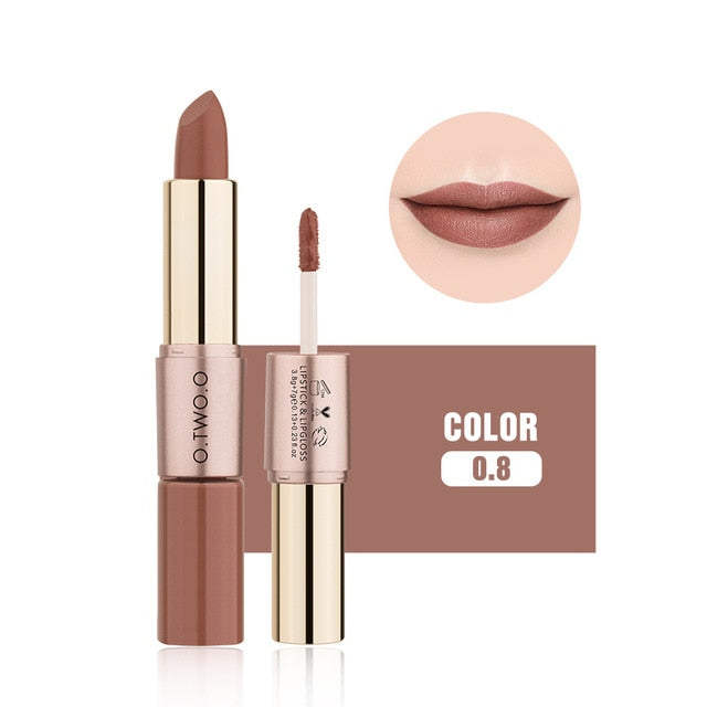 2 in 1 Lipstick + Liquid Lip Gloss