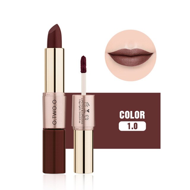 2 in 1 Lipstick + Liquid Lip Gloss