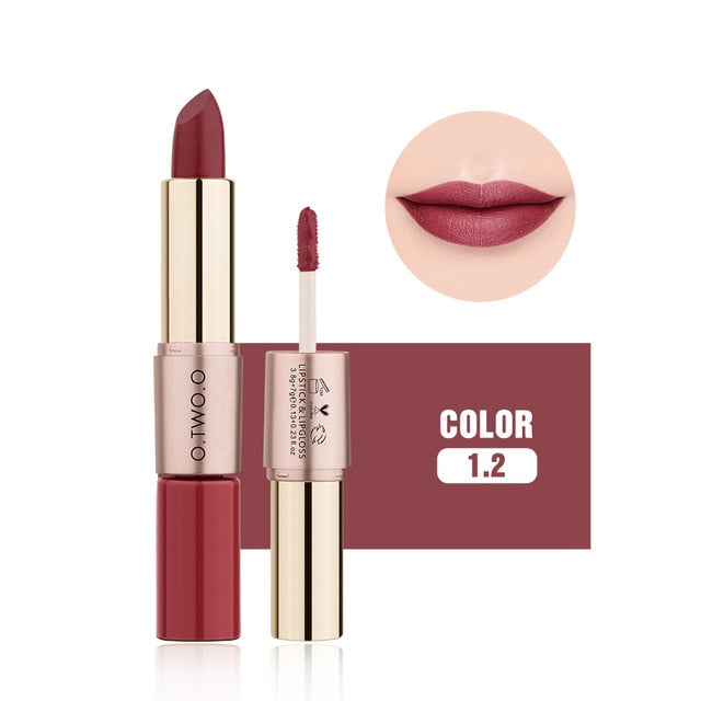 2 in 1 Lipstick + Liquid Lip Gloss